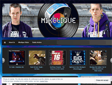 Tablet Screenshot of mixclique.wordpress.com