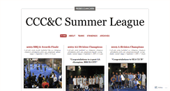 Desktop Screenshot of cccsummerleague.wordpress.com