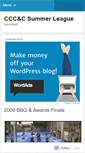 Mobile Screenshot of cccsummerleague.wordpress.com