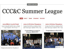 Tablet Screenshot of cccsummerleague.wordpress.com