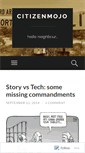 Mobile Screenshot of citizenmojo.wordpress.com