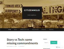 Tablet Screenshot of citizenmojo.wordpress.com