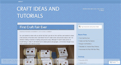 Desktop Screenshot of ideasforthecrafty.wordpress.com