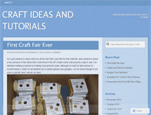 Tablet Screenshot of ideasforthecrafty.wordpress.com