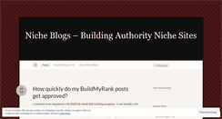 Desktop Screenshot of nicheblogs.wordpress.com