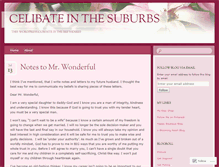 Tablet Screenshot of celibatensuburbs.wordpress.com