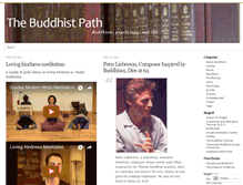 Tablet Screenshot of buddhistpath.wordpress.com