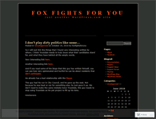Tablet Screenshot of foxfightsforyou.wordpress.com