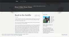 Desktop Screenshot of howimetyourstate.wordpress.com