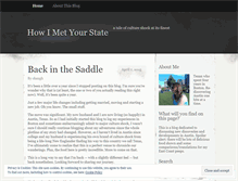 Tablet Screenshot of howimetyourstate.wordpress.com