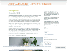 Tablet Screenshot of journaldejoursletters.wordpress.com