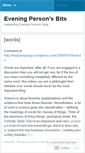 Mobile Screenshot of eveningpersonbits.wordpress.com