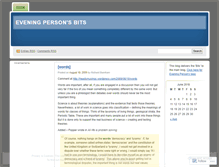 Tablet Screenshot of eveningpersonbits.wordpress.com