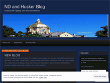 Tablet Screenshot of ndandhuskers.wordpress.com