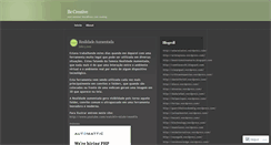 Desktop Screenshot of becreative18.wordpress.com