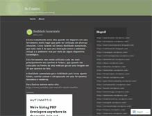 Tablet Screenshot of becreative18.wordpress.com