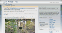 Desktop Screenshot of andywendt.wordpress.com