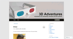 Desktop Screenshot of 3dadventures.wordpress.com