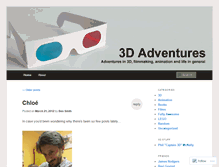 Tablet Screenshot of 3dadventures.wordpress.com
