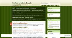 Desktop Screenshot of ecofrenhealth.wordpress.com