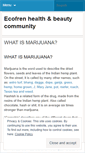 Mobile Screenshot of ecofrenhealth.wordpress.com