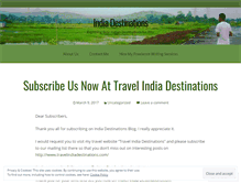 Tablet Screenshot of indiadestinationsblog.wordpress.com