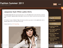 Tablet Screenshot of fashionsummer2011blog.wordpress.com