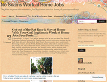 Tablet Screenshot of noscamsworkathomejobs.wordpress.com