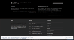 Desktop Screenshot of orkutworld.wordpress.com