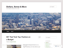 Tablet Screenshot of dollarssenseandmore.wordpress.com