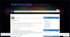 Desktop Screenshot of microvoltsguides.wordpress.com