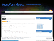 Tablet Screenshot of microvoltsguides.wordpress.com