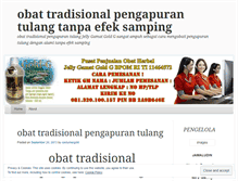 Tablet Screenshot of obattradisionalpengapurantulang.wordpress.com