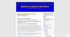 Desktop Screenshot of bethanyacademy.wordpress.com