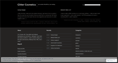 Desktop Screenshot of glittercosmetics.wordpress.com