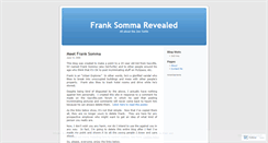 Desktop Screenshot of franksomma.wordpress.com