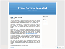 Tablet Screenshot of franksomma.wordpress.com