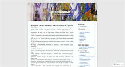 Desktop Screenshot of cataplasmatico.wordpress.com