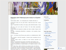 Tablet Screenshot of cataplasmatico.wordpress.com