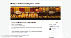 Desktop Screenshot of michiganstateuniversityfoodsafety.wordpress.com