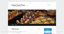 Desktop Screenshot of francecycletours.wordpress.com