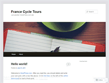 Tablet Screenshot of francecycletours.wordpress.com