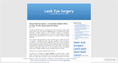 Desktop Screenshot of lasikeyesurgerypar.wordpress.com