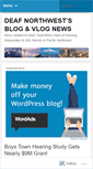 Mobile Screenshot of deafnorthwest.wordpress.com