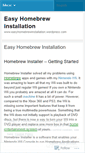 Mobile Screenshot of easyhomebrewinstallation.wordpress.com