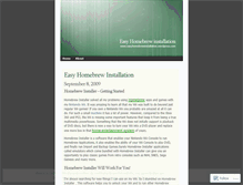 Tablet Screenshot of easyhomebrewinstallation.wordpress.com