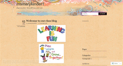 Desktop Screenshot of msmarykinder1.wordpress.com