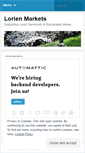 Mobile Screenshot of lorienmarkets.wordpress.com