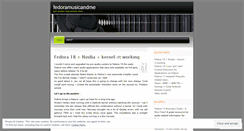 Desktop Screenshot of fedoramusicandme.wordpress.com