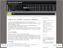 Tablet Screenshot of fedoramusicandme.wordpress.com